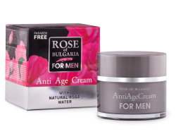 Krém proti vráskam z ružovej vody pre mužov Rose of Bulgaria 50 ml