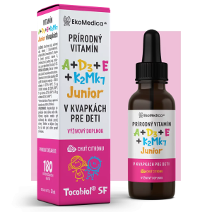 Vitamíny A+D3+E+K2Mk7 v kvapkách JUNIOR EkoMedica SK